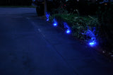 Blue Solar Powered Pathway Lights